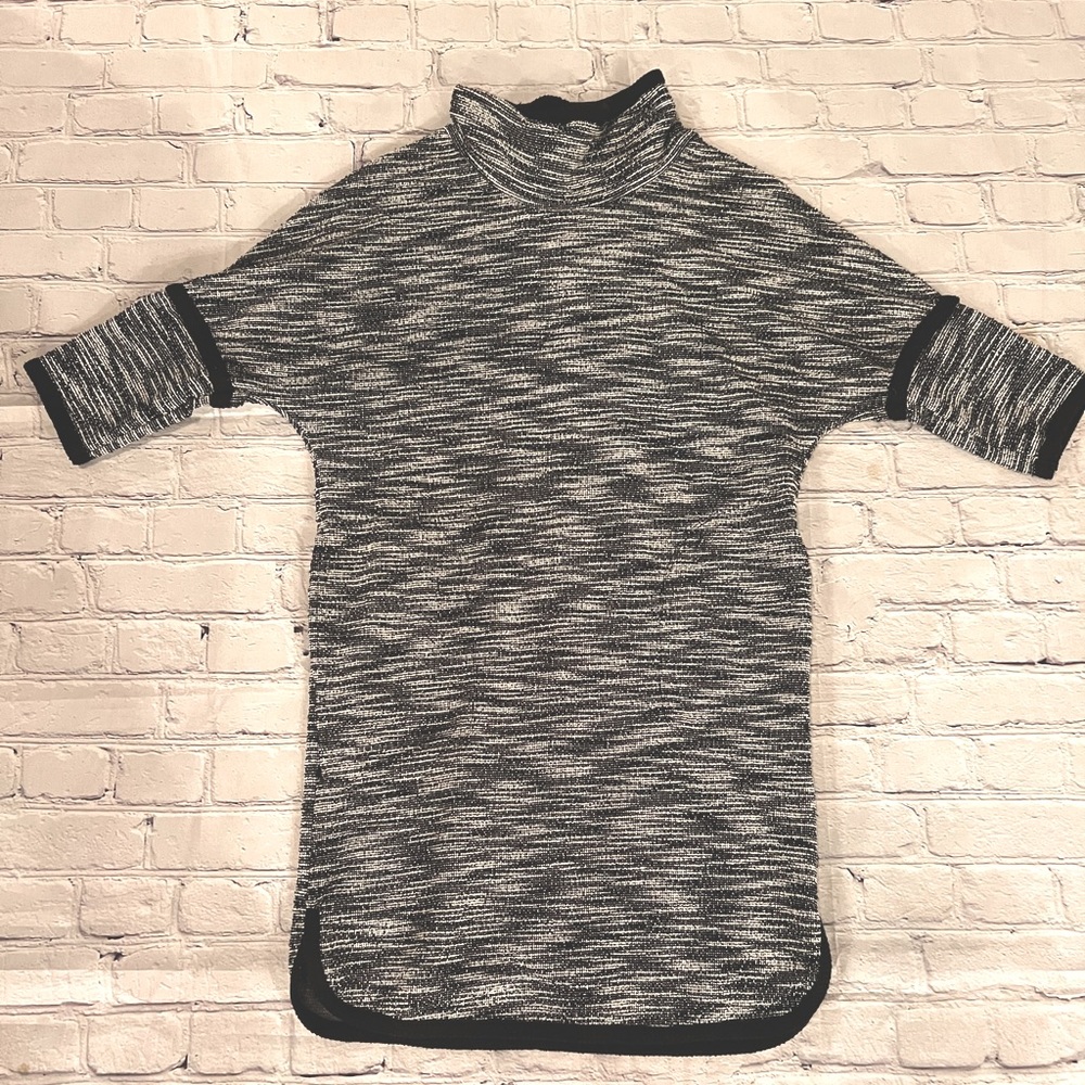 Max Studio - sweater dress.  Black and white